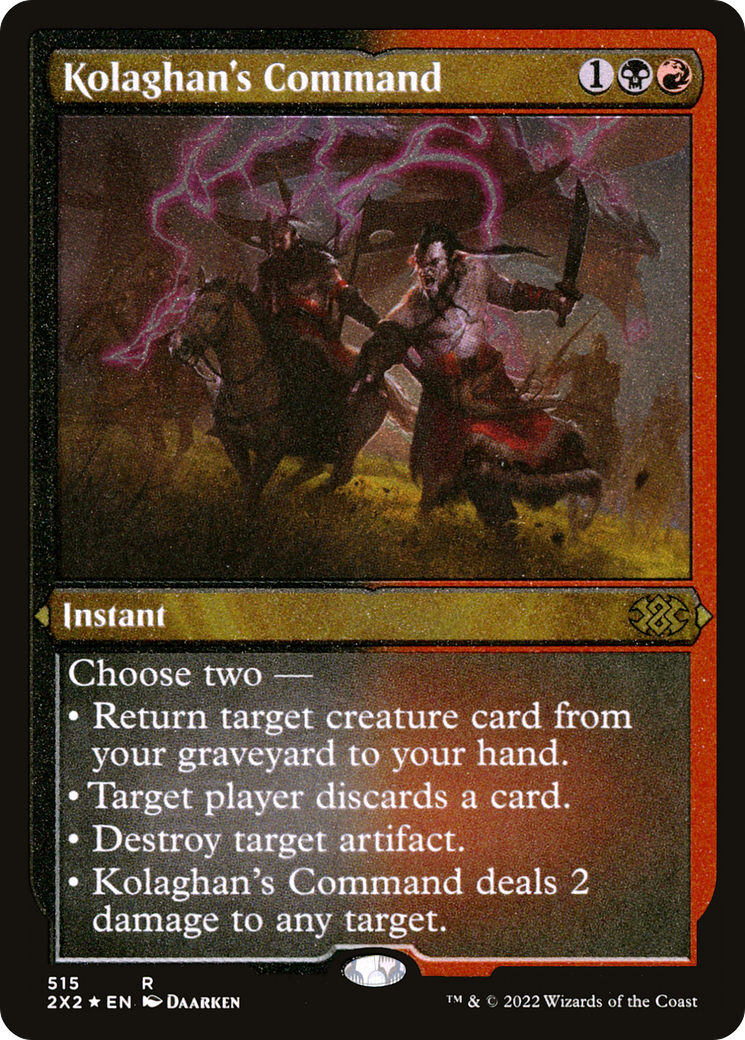 Kolaghan's Command (2X2-515) - Double Masters 2022 Foil