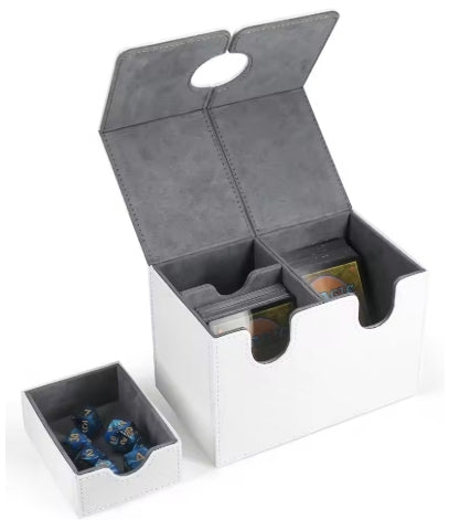 White Double Deck Box with Dice Tray