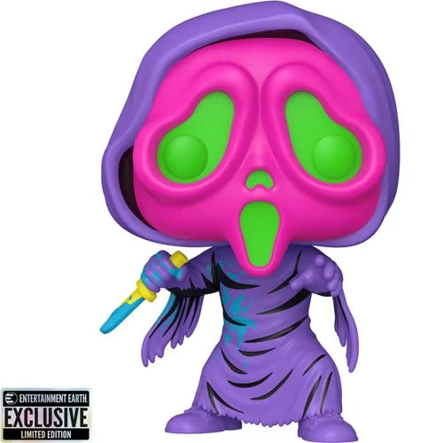 Scream Ghost Face Black Light Funko Pop! Vinyl Figure #1607 - Entertainment Earth Exclusive