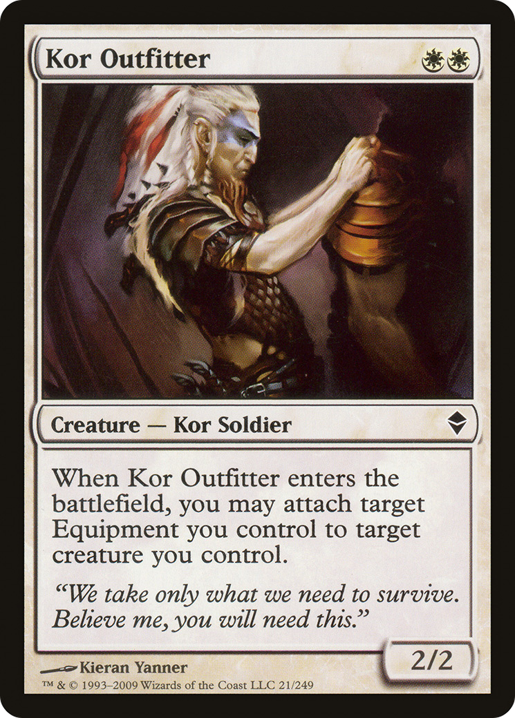 Image of Kor Outfitter (ZEN-021) - Zendikar Foil