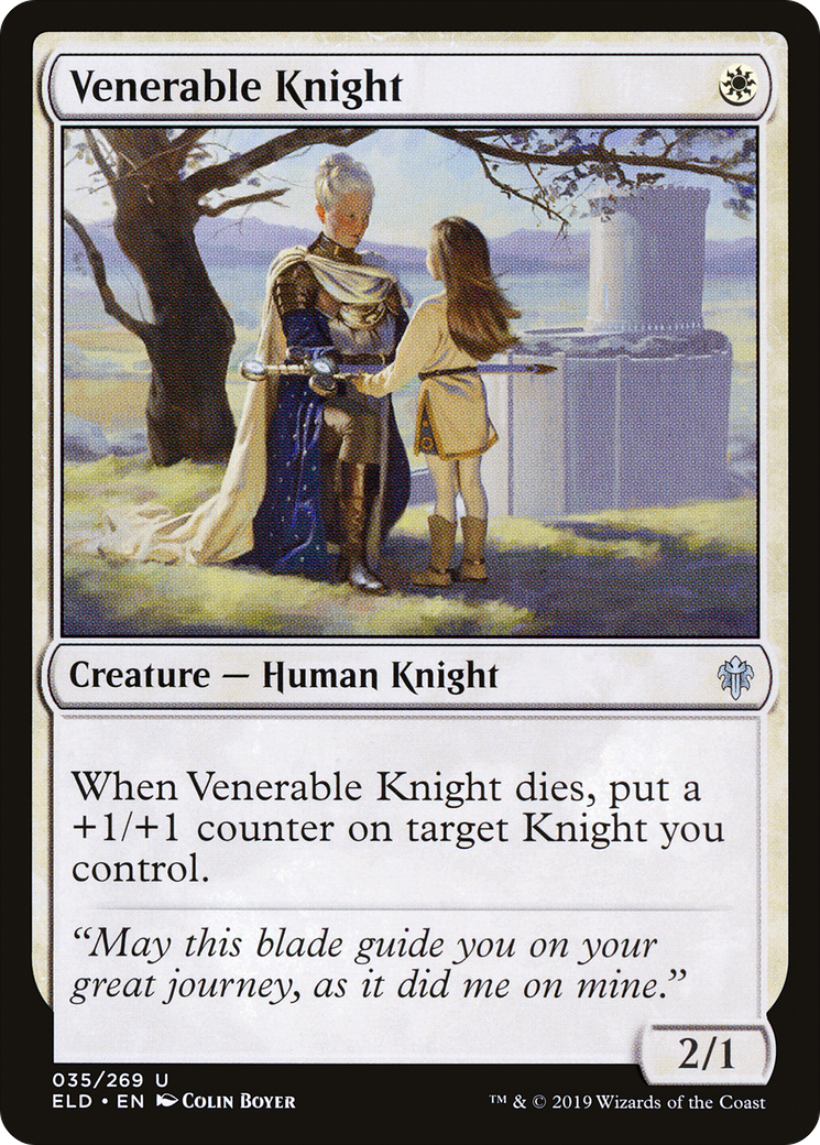 Image of Venerable Knight (ELD-035) - Throne of Eldraine Foil