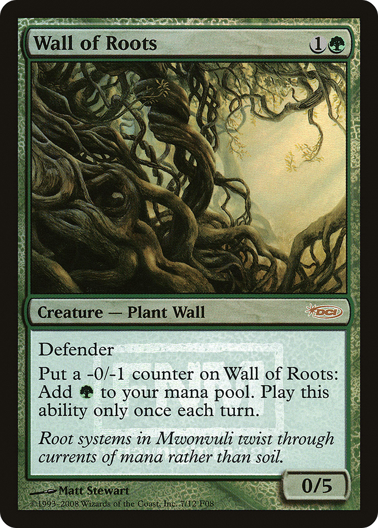 Image of Wall of Roots (FNM-) - Friday Night Magic 2008 Foil