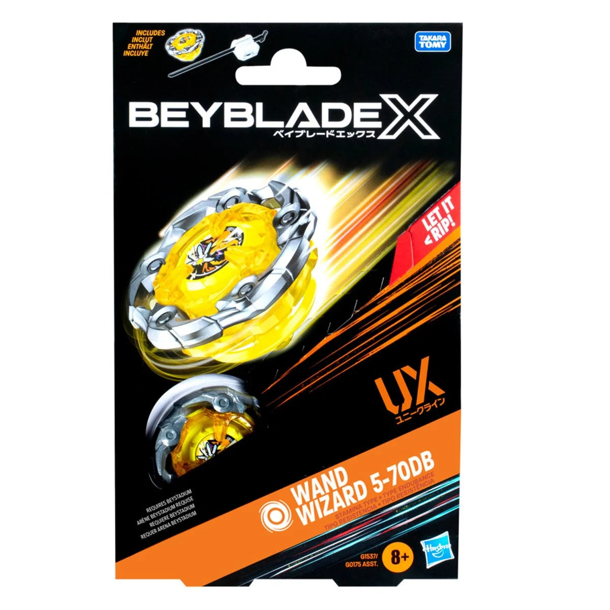 Image of Beyblade X Wand Wizard 5-70DB UX Starter Pack Set