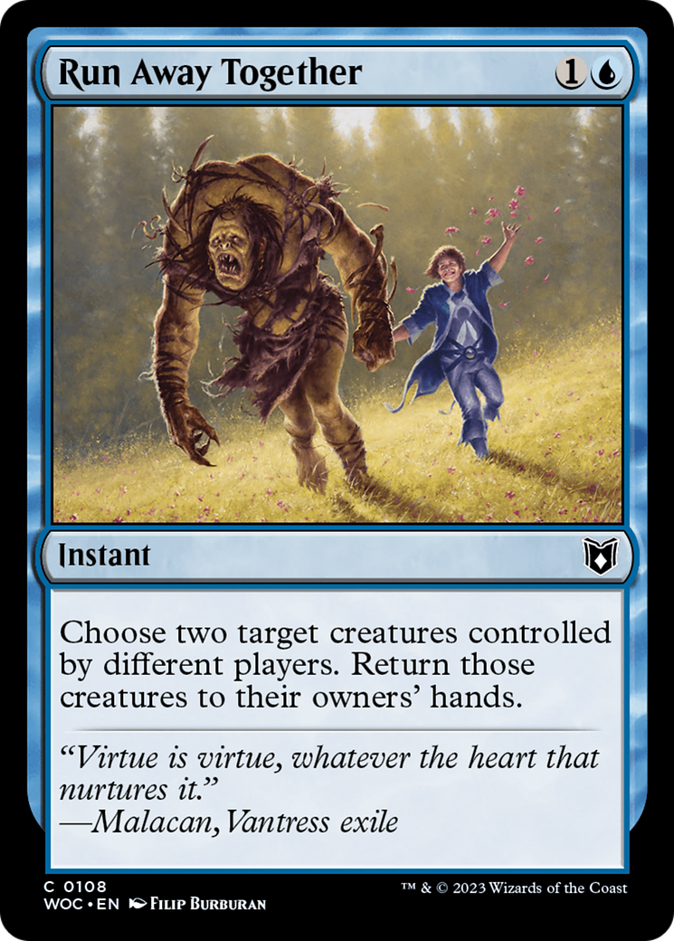Image of Run Away Together (WOC-108) - Wilds of Eldraine Commander