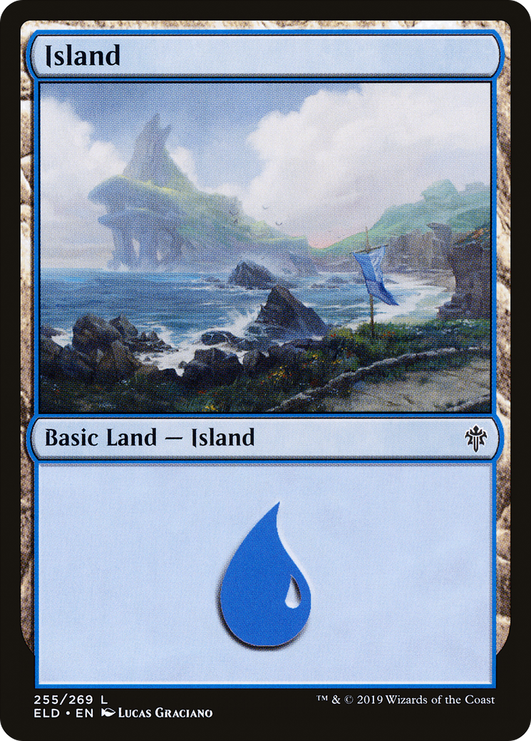 Image of Island (255) (ELD-255) - Throne of Eldraine