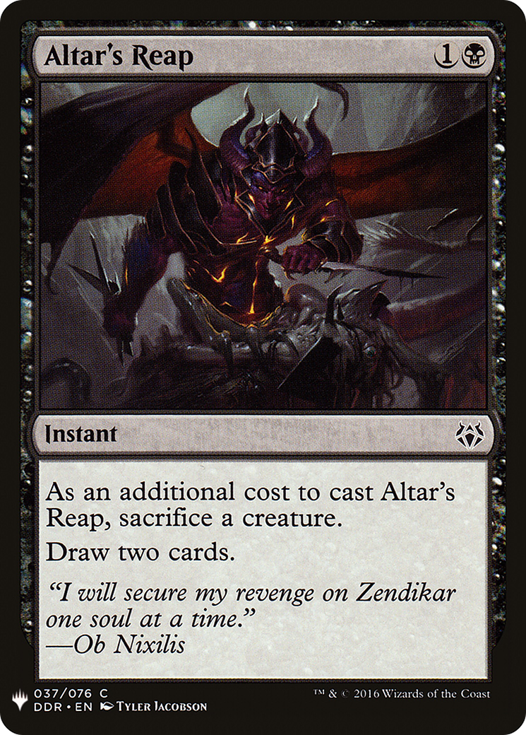 Image of Altar's Reap (LIST-037) - The List