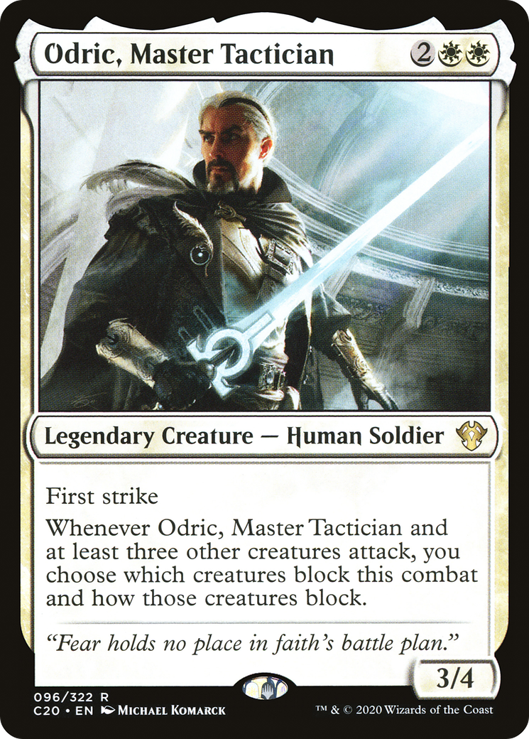 Image of Odric, Master Tactician (C20-096) - Commander 2020