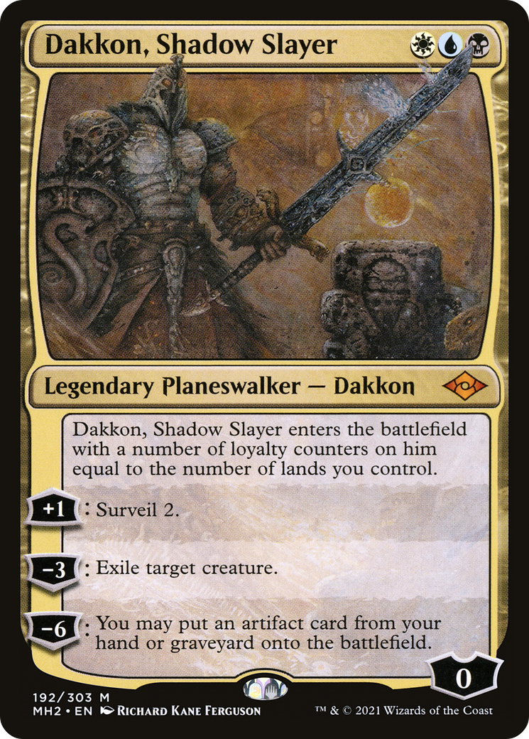 Image of Dakkon, Shadow Slayer (MH2-192) - Modern Horizons 2