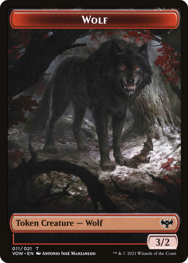Image of Wolf (TVOW-011) - Innistrad: Crimson Vow Tokens