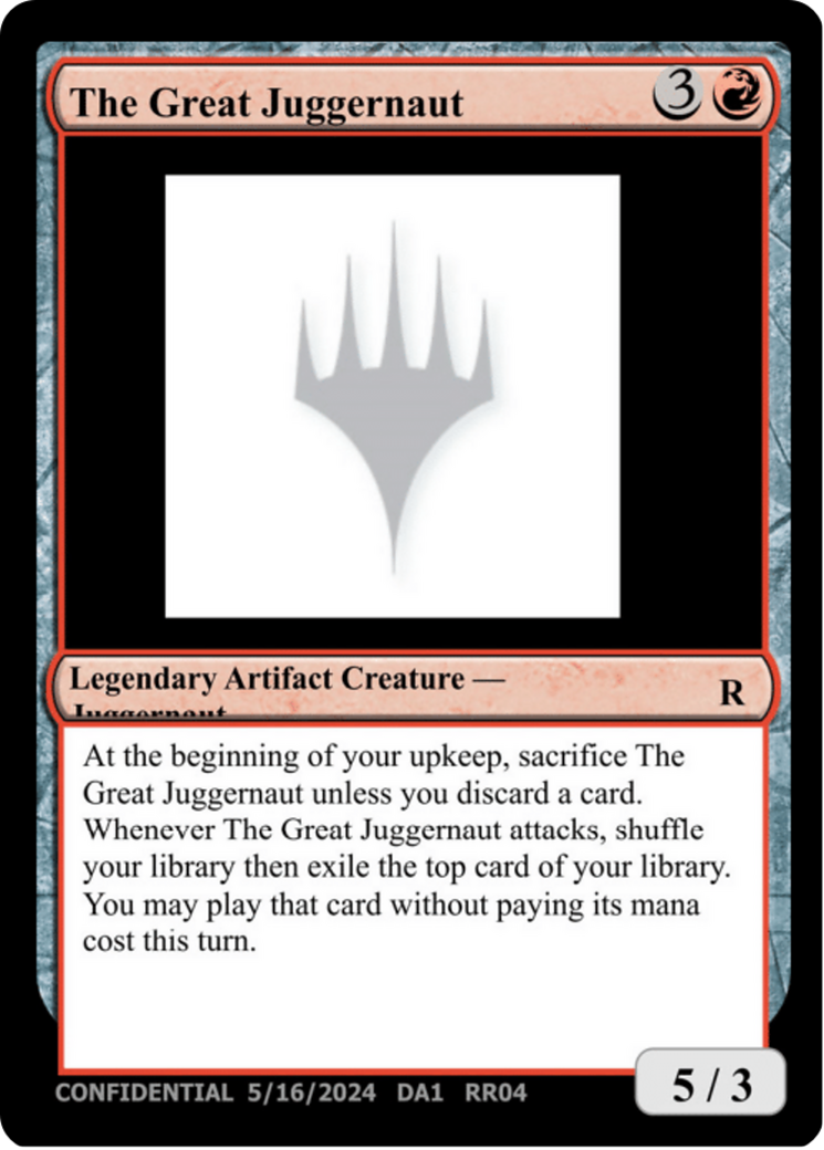 Image of The Great Juggernaut (UNK-RR04B) - Unknown Event