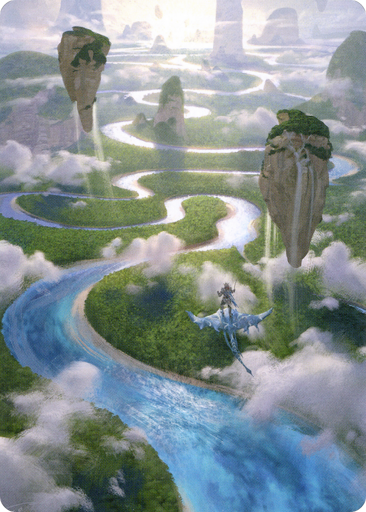 Image of Clearwater Pathway // Clearwater Pathway (AZNR-025) - Zendikar Rising Art Series (Borderless)