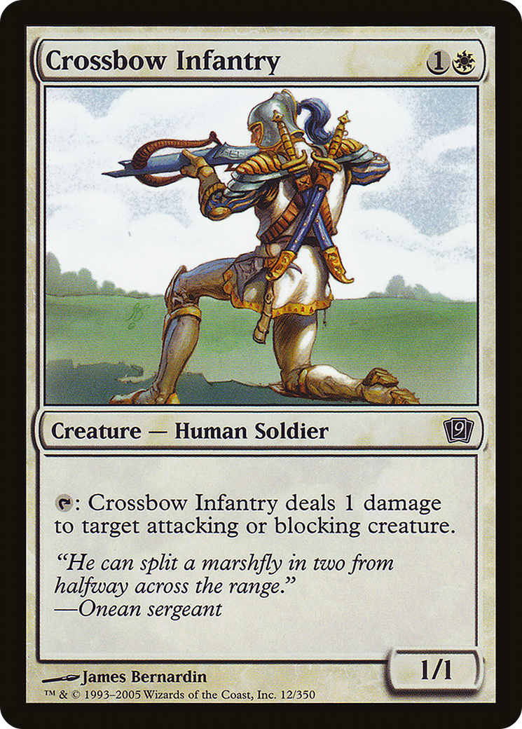 Image of Crossbow Infantry (9ED-012) - 9th Edition Foil
