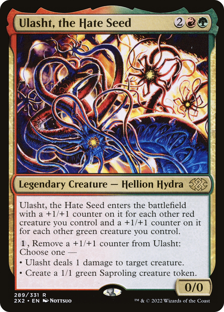 Image of Ulasht, the Hate Seed (2X2-289) - Double Masters 2022 Foil