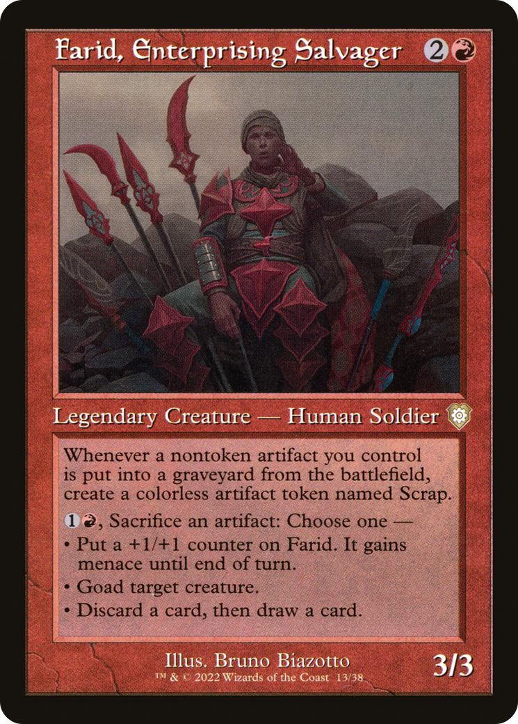 Image of Farid, Enterprising Salvager (Retro Frame) (BRC-013) - The Brothers' War Commander