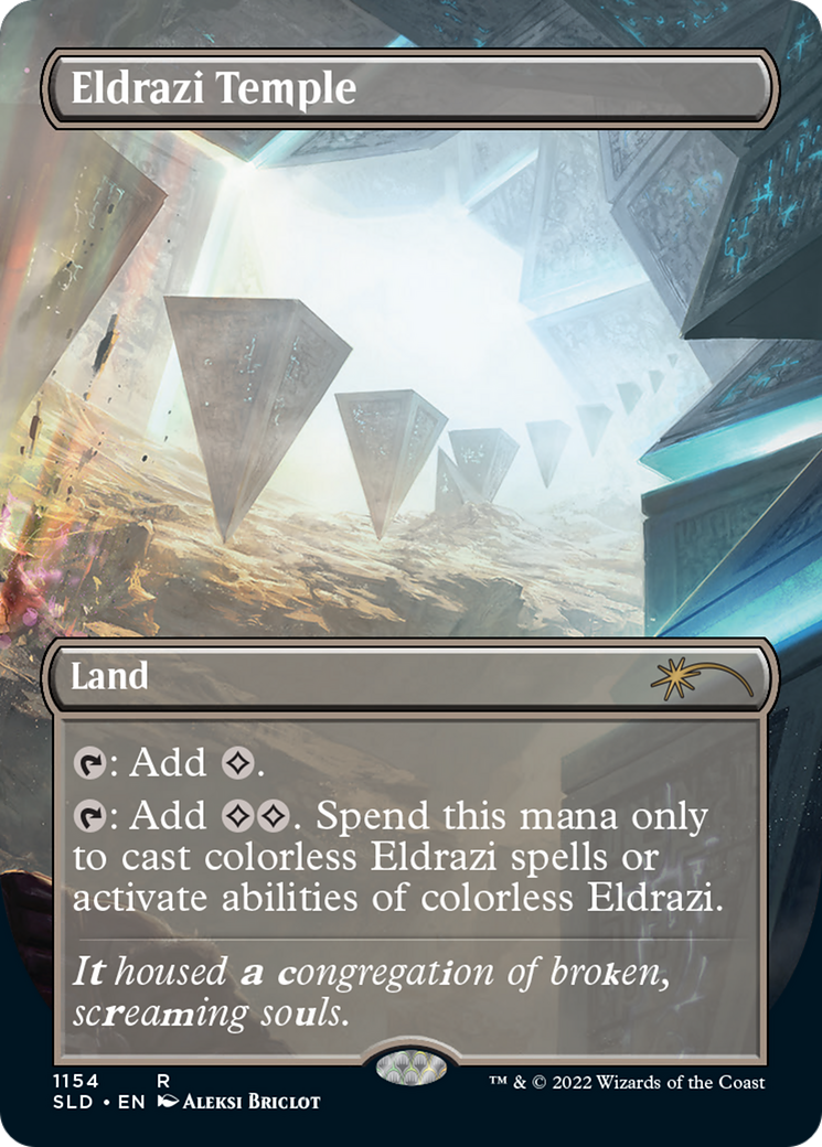 Image of Eldrazi Temple (SLD-1154) - Secret Lair Drop (Borderless) Foil