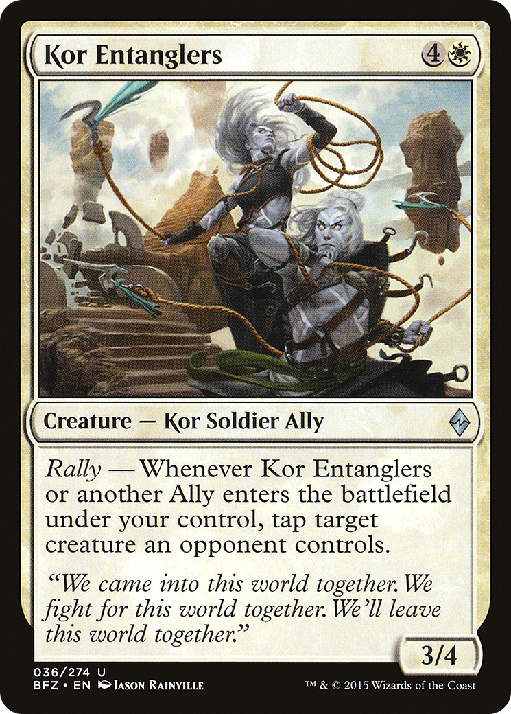 Image of Kor Entanglers (BFZ-036) - Battle for Zendikar
