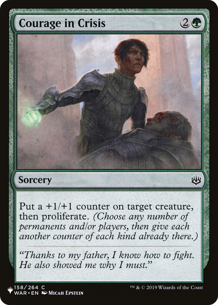 Image of Courage in Crisis (LIST-WAR-158) - The List