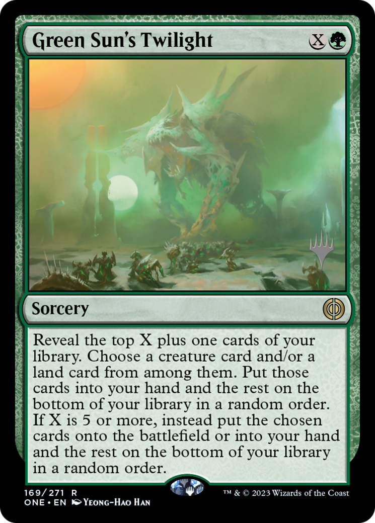 Image of Green Sun's Twilight (PPONE-169) - Phyrexia: All Will Be One Promos