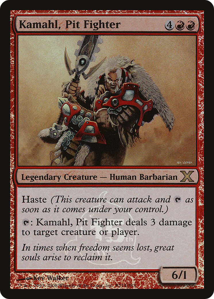 Image of Kamahl, Pit Fighter (15th Anniversary) (UMP-214) - 15th Anniversary Cards Foil