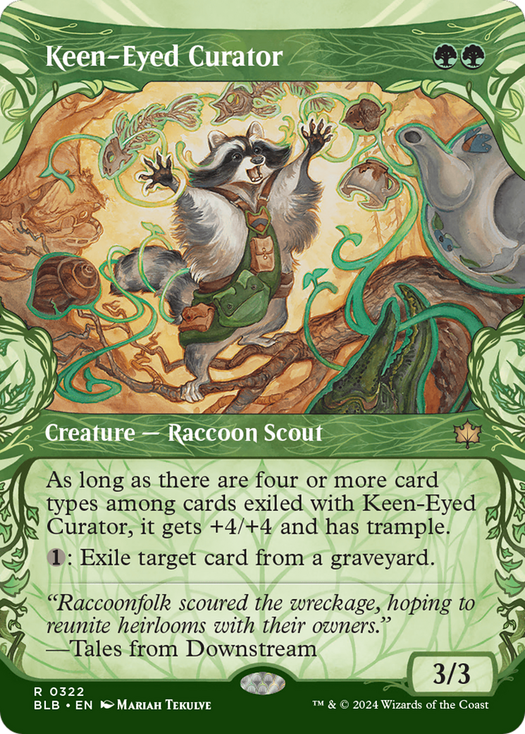 Image of Keen-Eyed Curator (Showcase) (BLB-322) - Bloomburrow: (Showcase) (Borderless)
