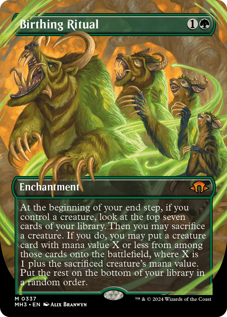 Image of Birthing Ritual (Borderless) (MH3-337) - Modern Horizons 3 (Borderless)