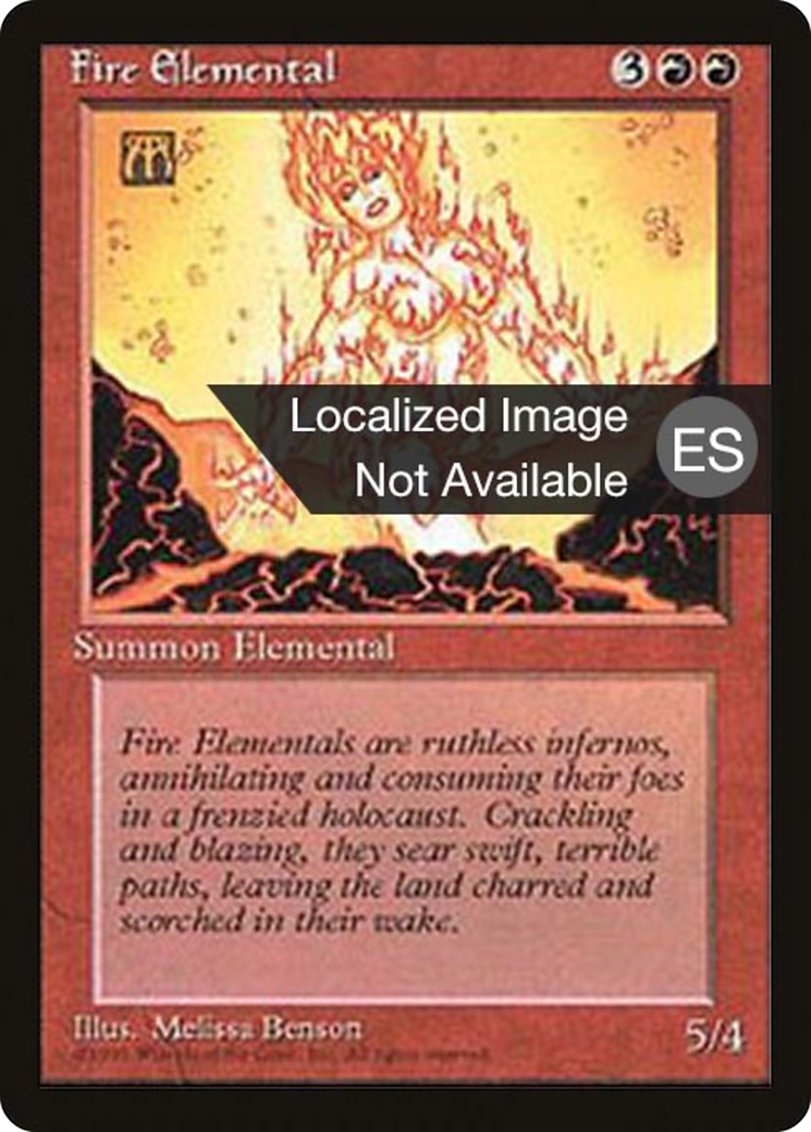 Image of Fire Elemental (4BB-) - Fourth Edition Foreign Black Border