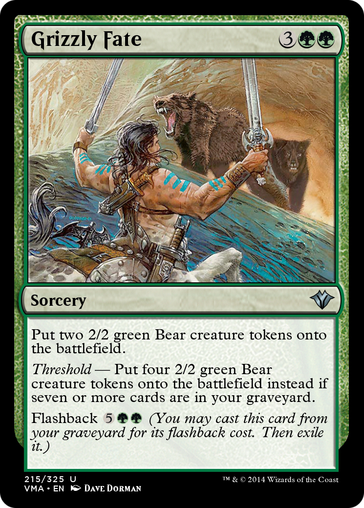 Image of Grizzly Fate (VMA-215) - Vintage Masters Foil