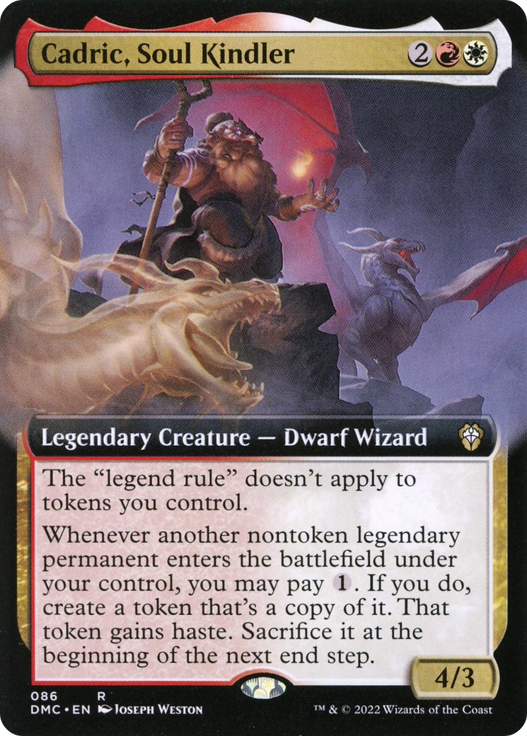 Image of Cadric, Soul Kindler (Extended Art) (DMC-086) - Dominaria United Commander: (Extended Art)