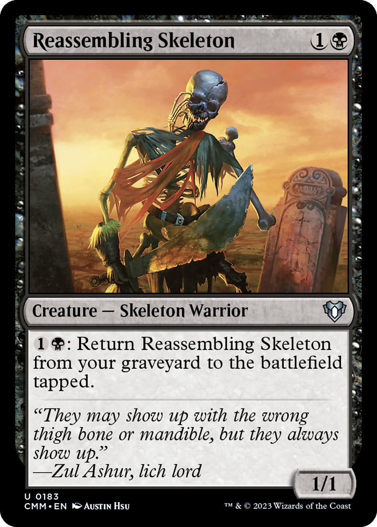 Image of Reassembling Skeleton (CMM-183) - Commander Masters Foil