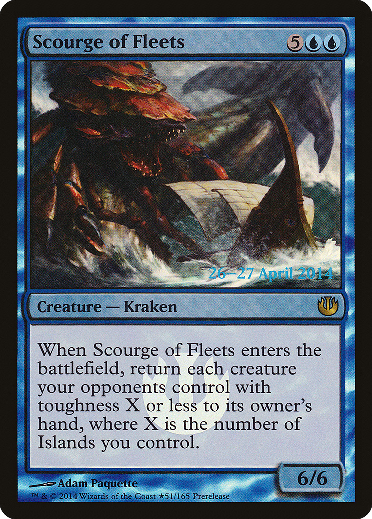 Image of Scourge of Fleets (PRE-051) - Journey into Nyx Promos Foil