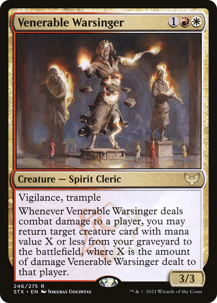 Image of Venerable Warsinger (STX-246) - Strixhaven: School of Mages Foil