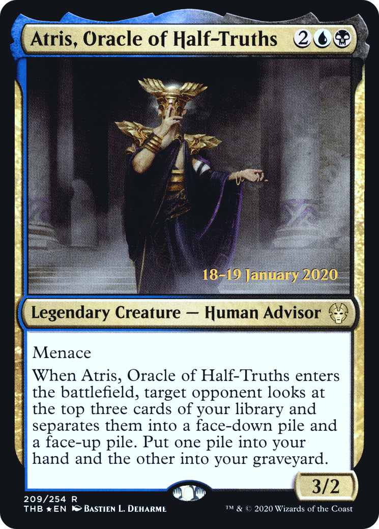 Image of Atris, Oracle of Half-Truths (PRE-209) - Theros Beyond Death Promos Foil
