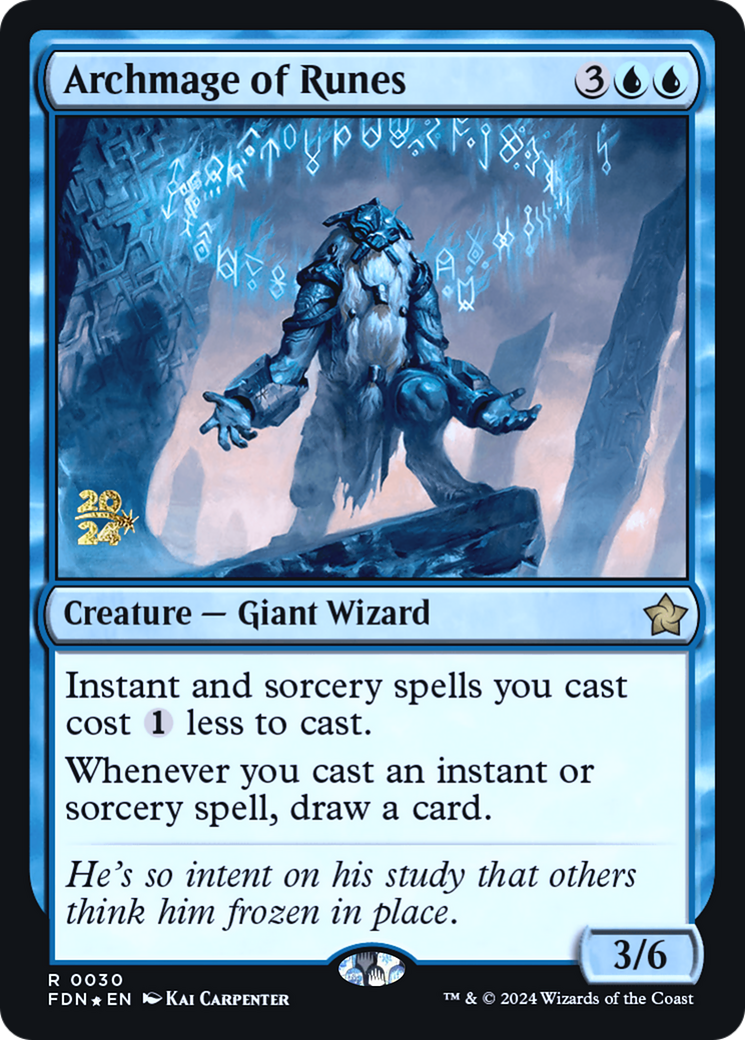 Image of Archmage of Runes (PRE-030) - Foundations Promos Foil