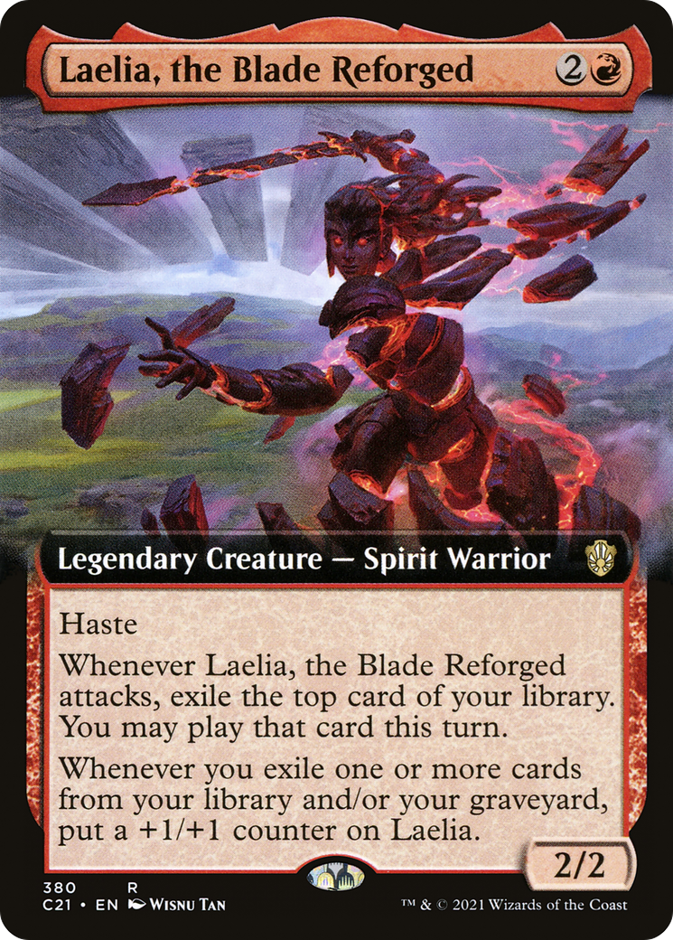 Image of Laelia, the Blade Reforged (Extended Art) (C21-380) - Commander 2021: (Extended Art)