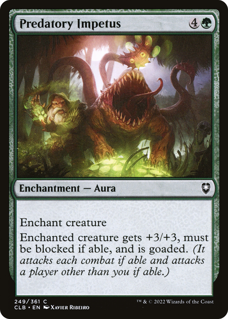 Image of Predatory Impetus (CLB-249) - Commander Legends: Battle for Baldur's Gate Foil