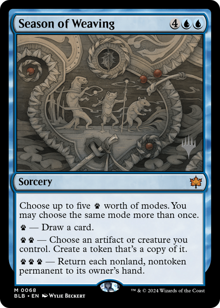 Image of Season of Weaving (PPBLB-068) - Bloomburrow Promos