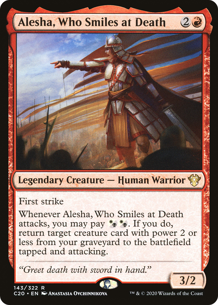 Image of Alesha, Who Smiles at Death (C20-143) - Commander 2020