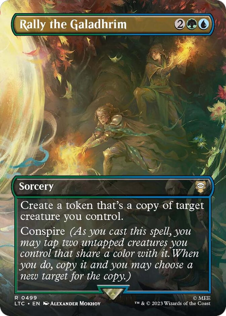 Image of Rally the Galadhrim (Borderless) (LTC-499) - Tales of Middle-earth Commander (Borderless)
