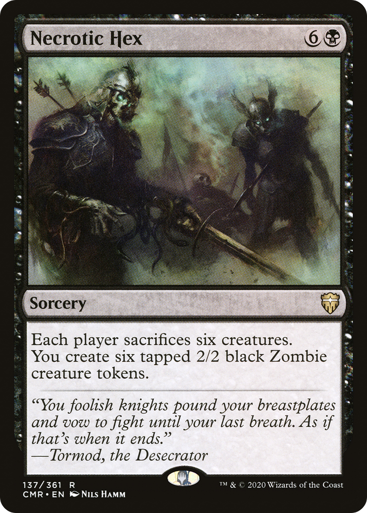 Image of Necrotic Hex (CMR-137) - Commander Legends Foil