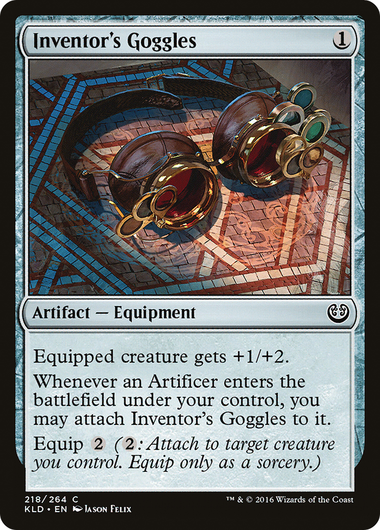 Image of Inventor's Goggles (KLD-218) - Kaladesh Foil