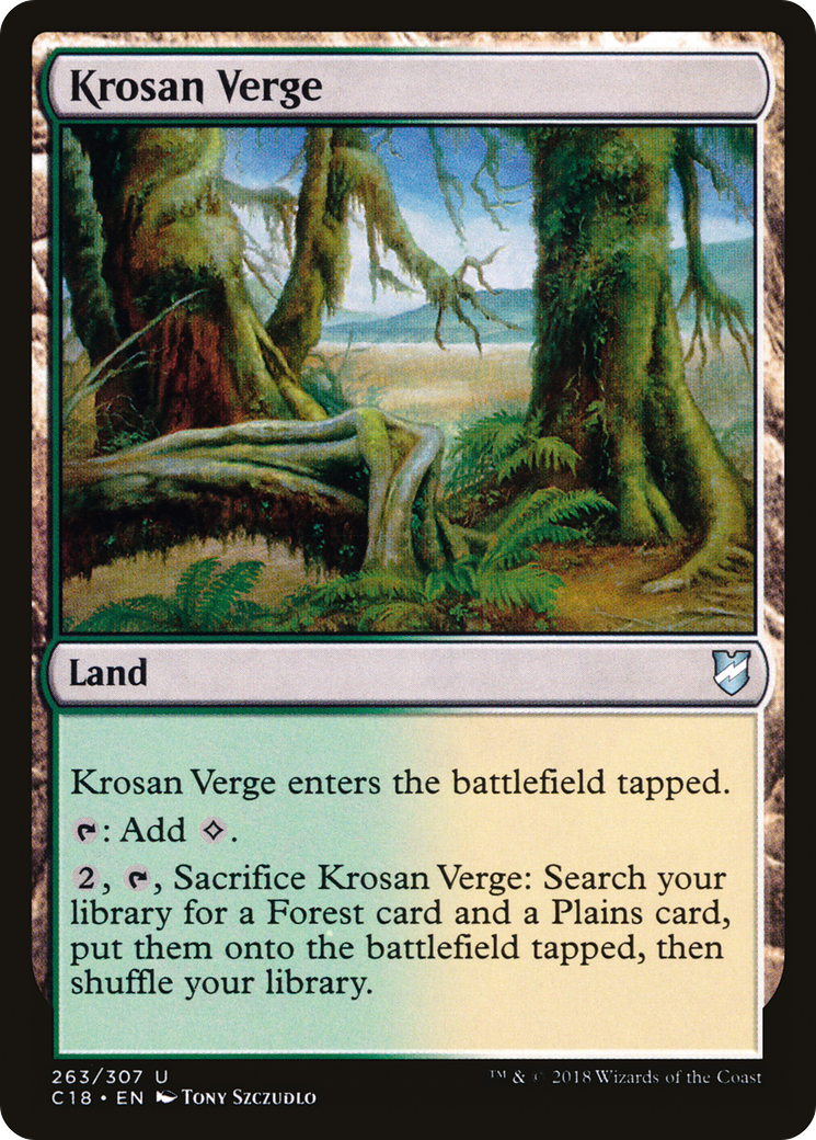 Image of Krosan Verge (C18-263) - Commander 2018