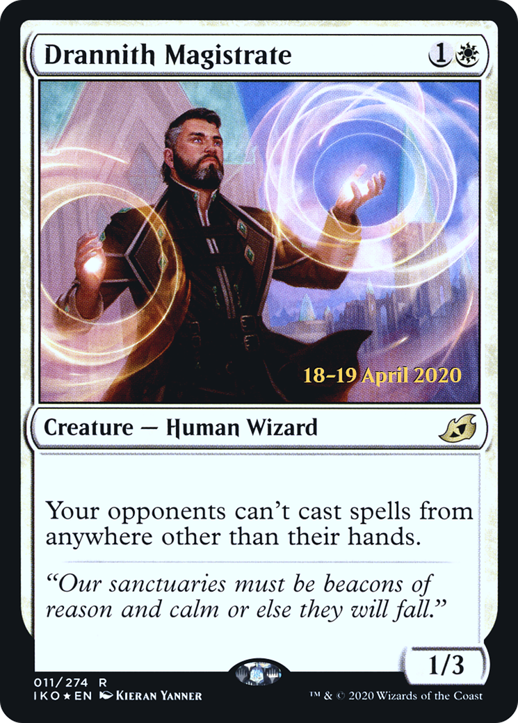 Image of Drannith Magistrate (PRE-011) - Ikoria: Lair of Behemoths Promos Foil