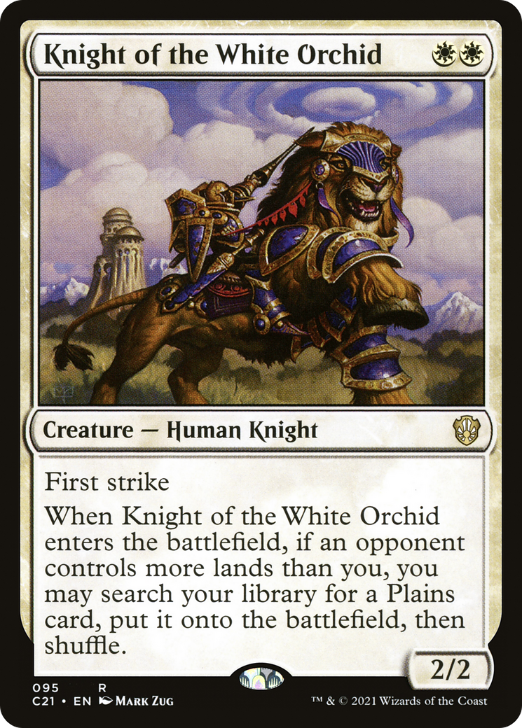 Image of Knight of the White Orchid (C21-095) - Commander 2021