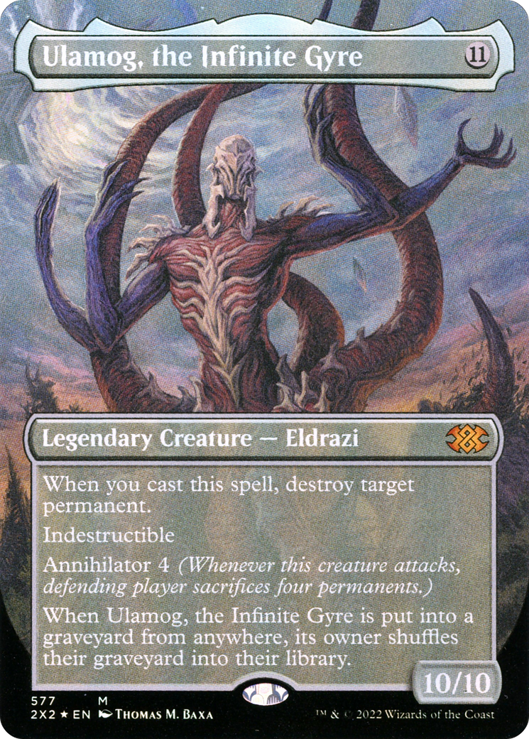Image of Ulamog, the Infinite Gyre (Textured Foil) (2X2-577) - Double Masters 2022 (Borderless) Foil