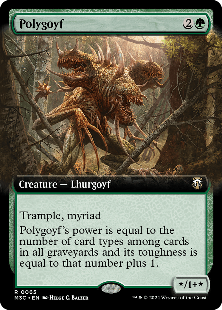 Image of Polygoyf (Extended Art) (M3C-065) - Modern Horizons 3 Commander: (Extended Art)