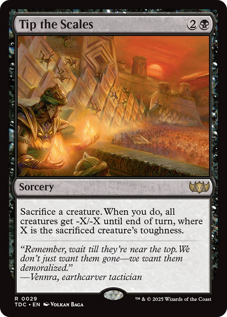 Image of Tip the Scales (TDC-029) - Commander: Tarkir: Dragonstorm