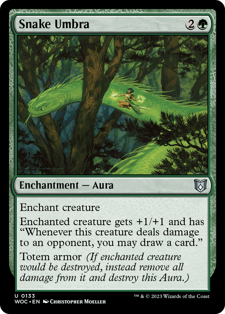 Image of Snake Umbra (WOC-133) - Wilds of Eldraine Commander