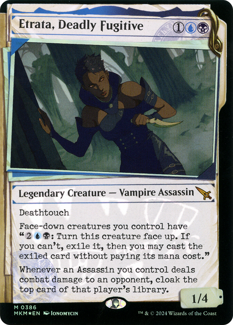 Image of Etrata, Deadly Fugitive (Showcase) (Invisible Ink) (MKM-386) - Murders at Karlov Manor: (Showcase) Foil