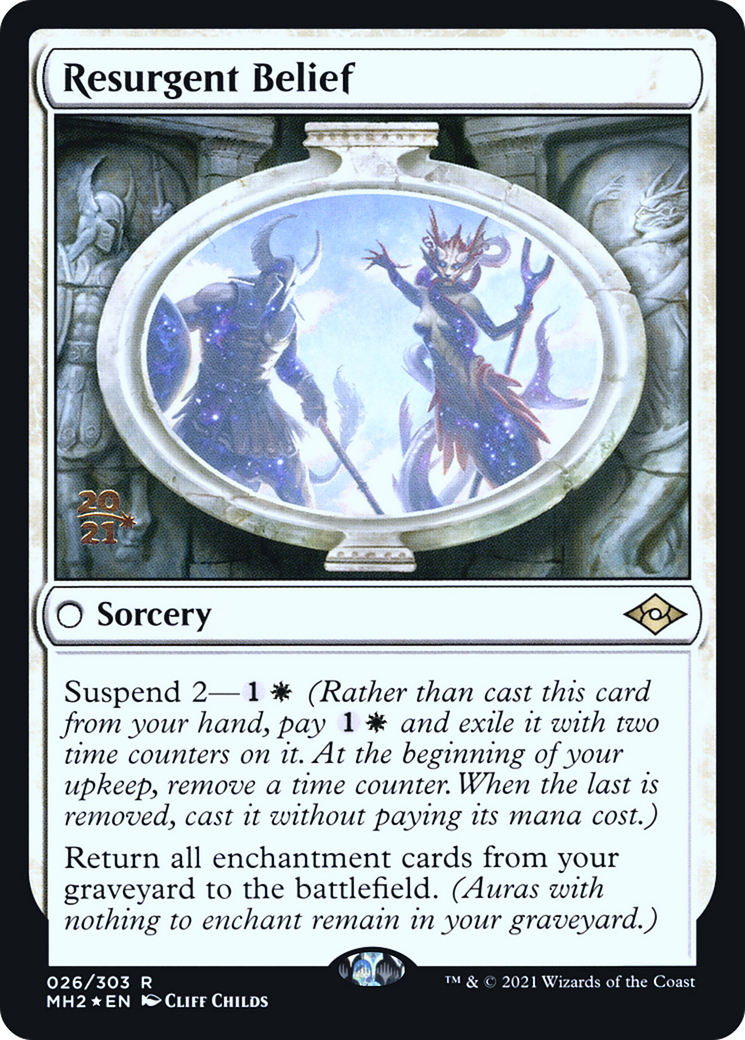 Image of Resurgent Belief (PRE-026) - Modern Horizons 2 Promos Foil