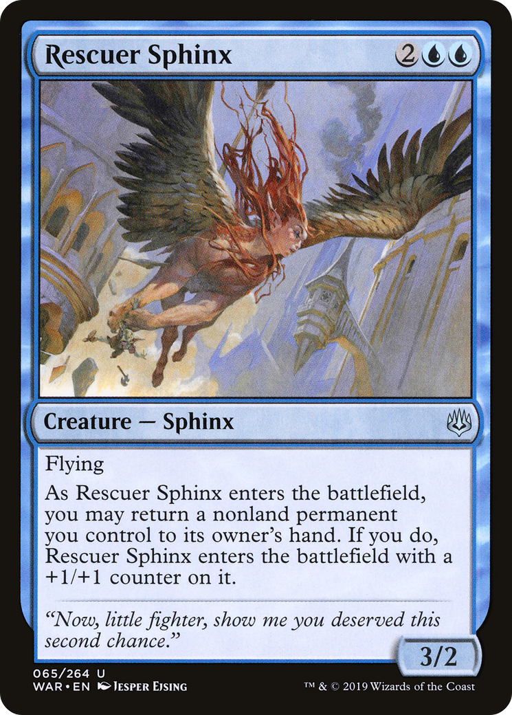 Image of Rescuer Sphinx (WAR-065) - War of the Spark Foil